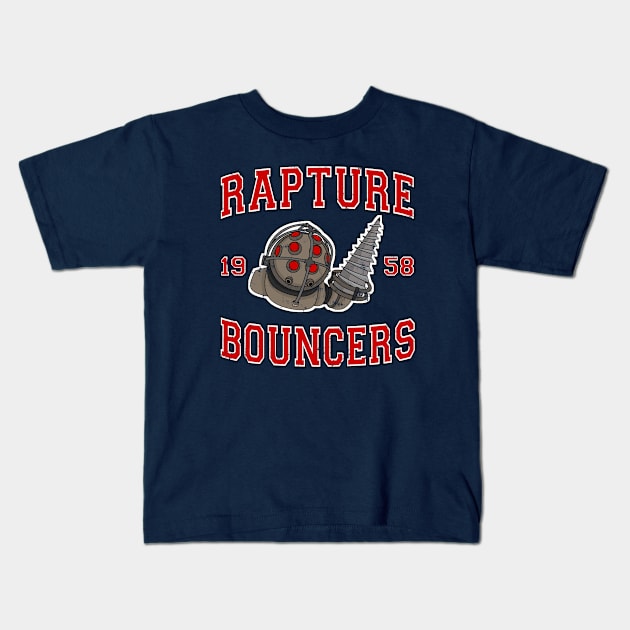 Rapture Bouncers Kids T-Shirt by adho1982